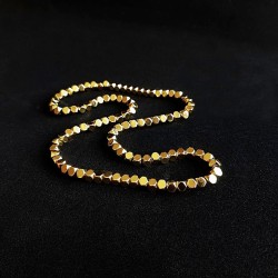 Margele hematit fațetat auriu 4mm – 10 bucăți