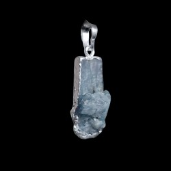 Pandantiv kyanit brut natural neregulat | Nikolla Accesorii