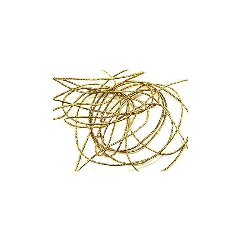 Snur elastic auriu 1mm lurex, rexor ( 1metru)