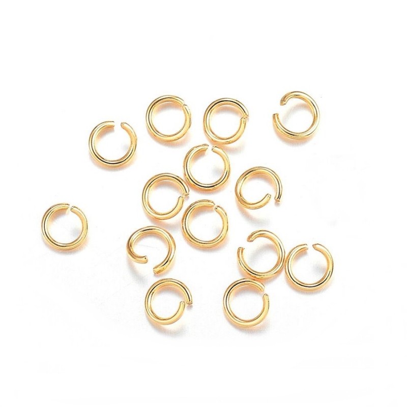 Zale inox auriu 5x0,8mm (20 buc) Zale inox auriu 5x0,8mm (20 buc)