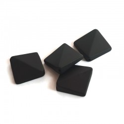 Onix brazilian forma geometrica, negru mat - romb fatetat