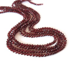Granat sfere fatetate 3mm (18cm)